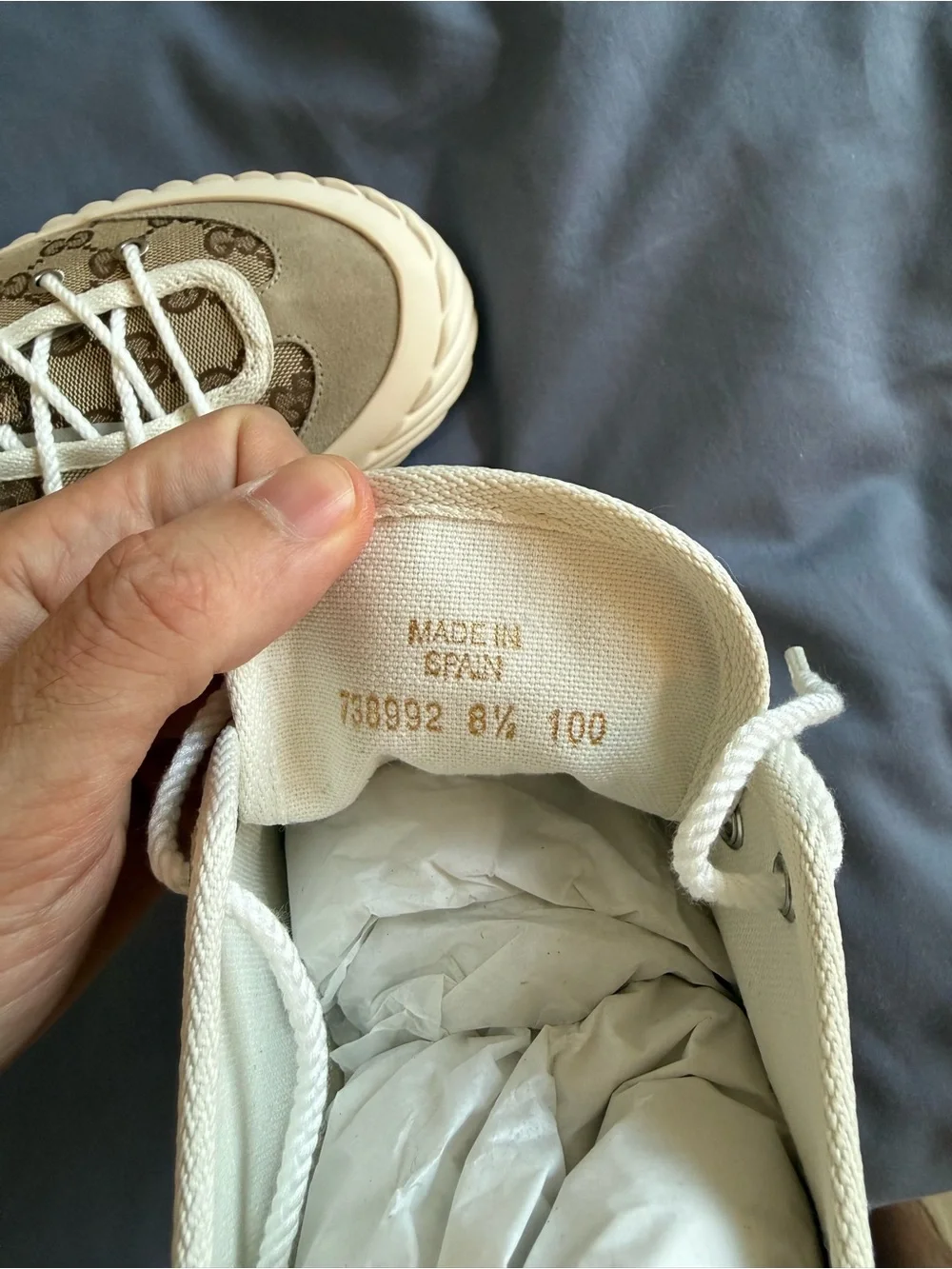 Gucci Tortuga Low-Top Sneaker (SKU: 738992-FABQA-9796)